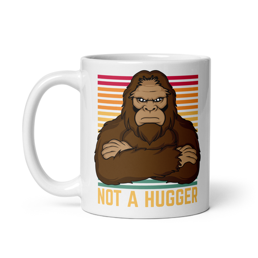 Antisocial Bigfoot Mug – "Not a Hugger"
